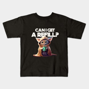 Can I Get a Refill? | Star Wars Cat Kids T-Shirt